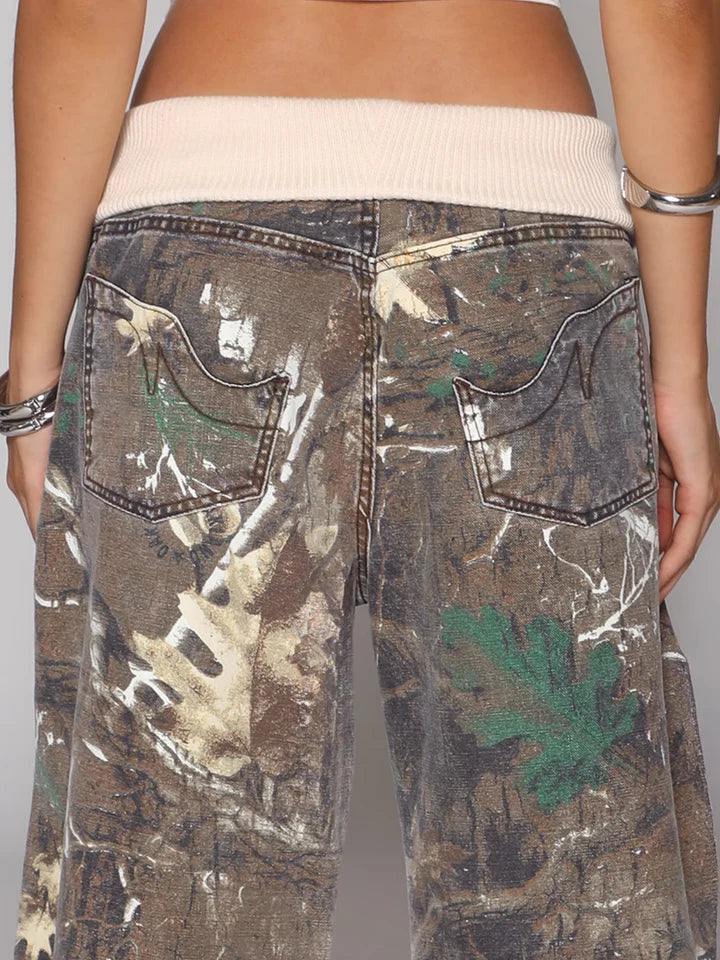 Fold-Over Jeans