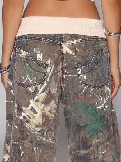 Fold-Over Jeans